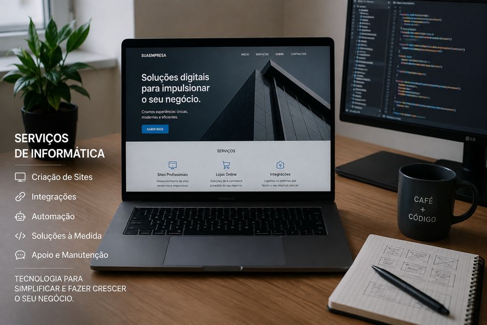 Criação de Sites | Integrações | Automação | Software à Medida