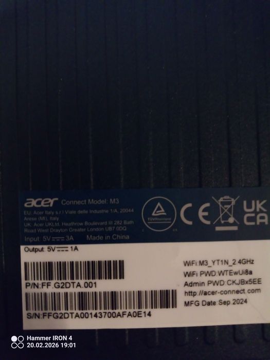Acer Connect Enduro M3 5G – NOWY router mobilny Wi-Fi / hotspot LTE/5G