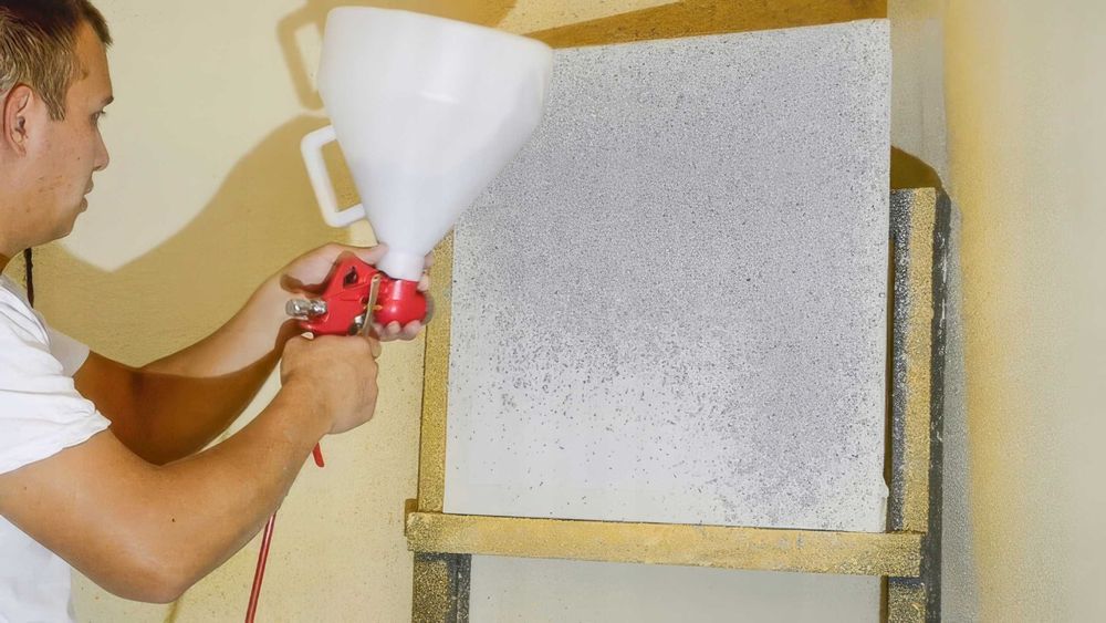 Pistolet do tynkowania tynków malowania pneumatyczny   ŚCIAN TYNKARSKI