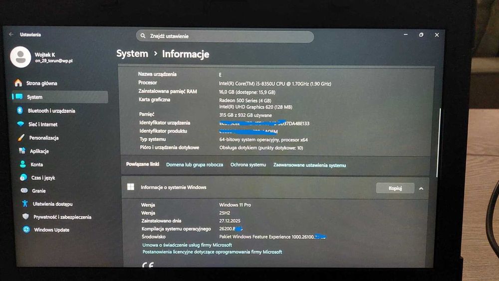 Dell 5420 Rugged i5 8gen RX540 16/1TB SSD NVMe Full HD 2x LAN GPS LTE