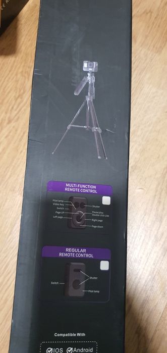 Tripé selfie stick com IA