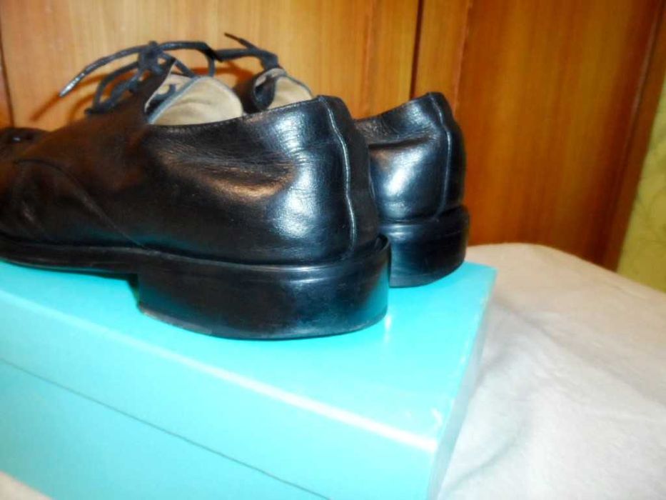 Летние кожаные туфли Supern 42 натуральные с плетением стельки 27 см