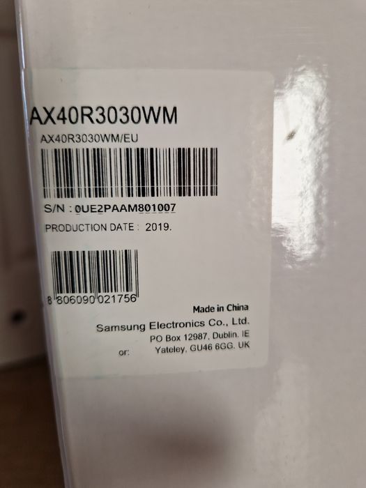 Oczyszczacz powietrza Samsung ax40r3030w AX3300m