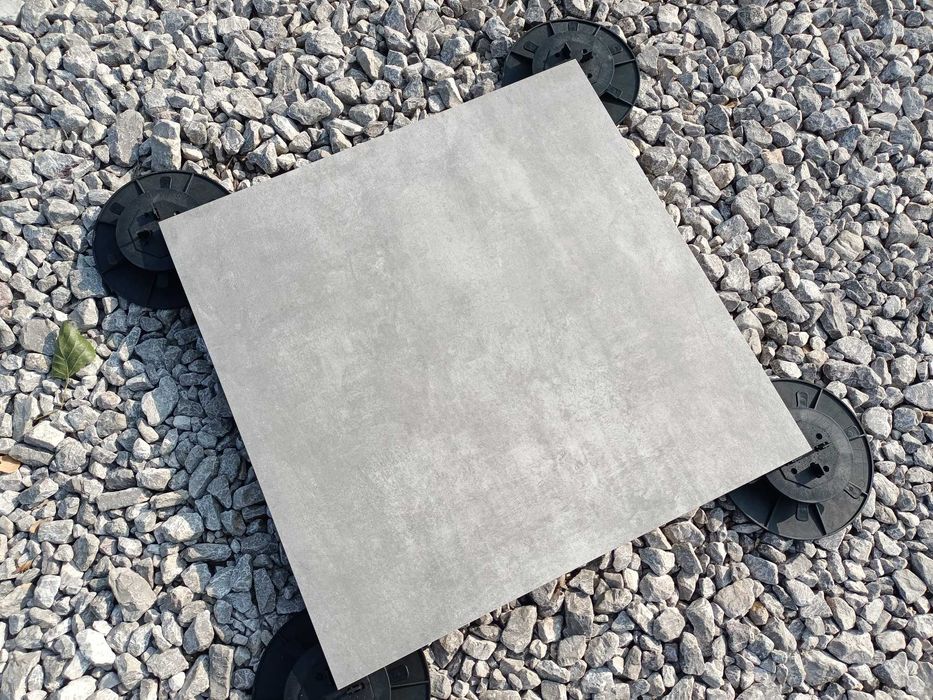 Płytki Tarasowo ogrodowe * Beton Concrete Grey 60x60x2 cm * Mrozoodporne * Taras wentylowany * Alejki ogrodowe * Pod altany