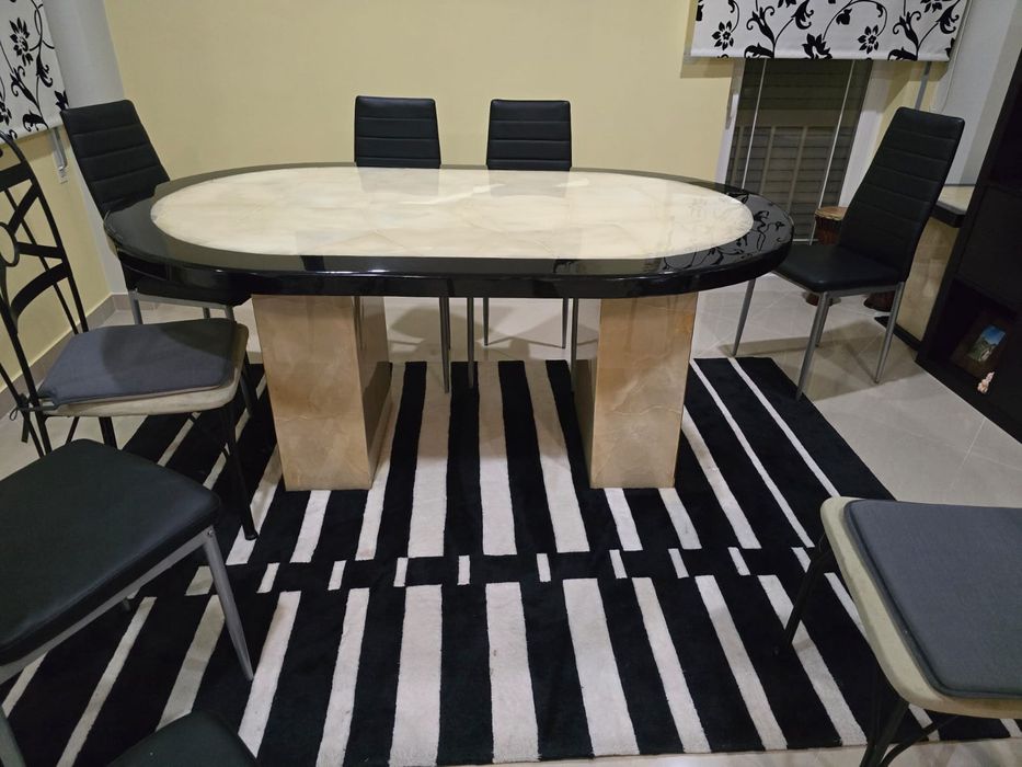 Mesa Jantar Marmore Mexicano.