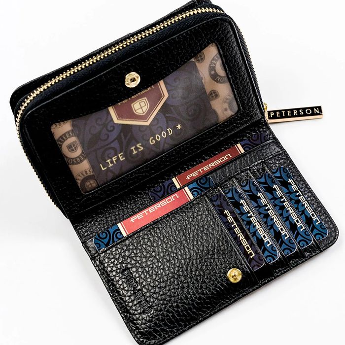 skórzany damski portfel peterson