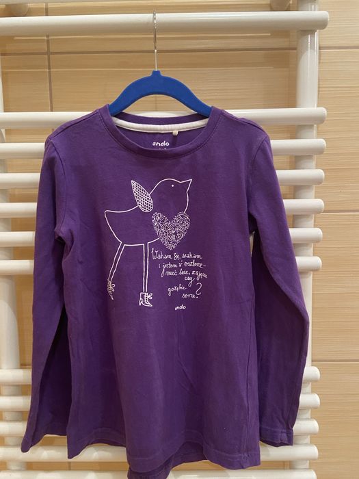 Bluzka  dziewczęca fioletowa