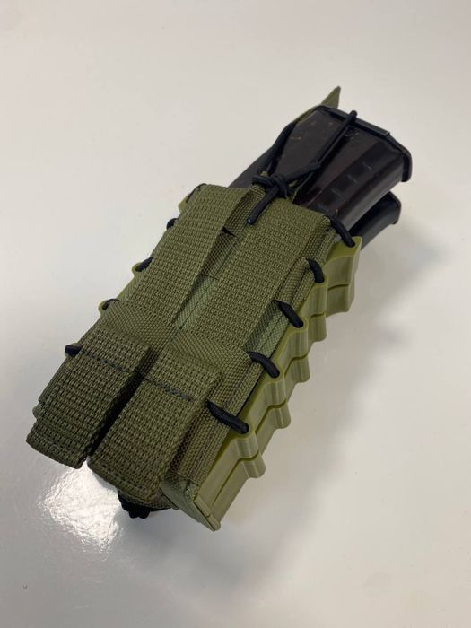 Підсумок під 2 магазина АК з пластиком піксель мультикам олива хакі
