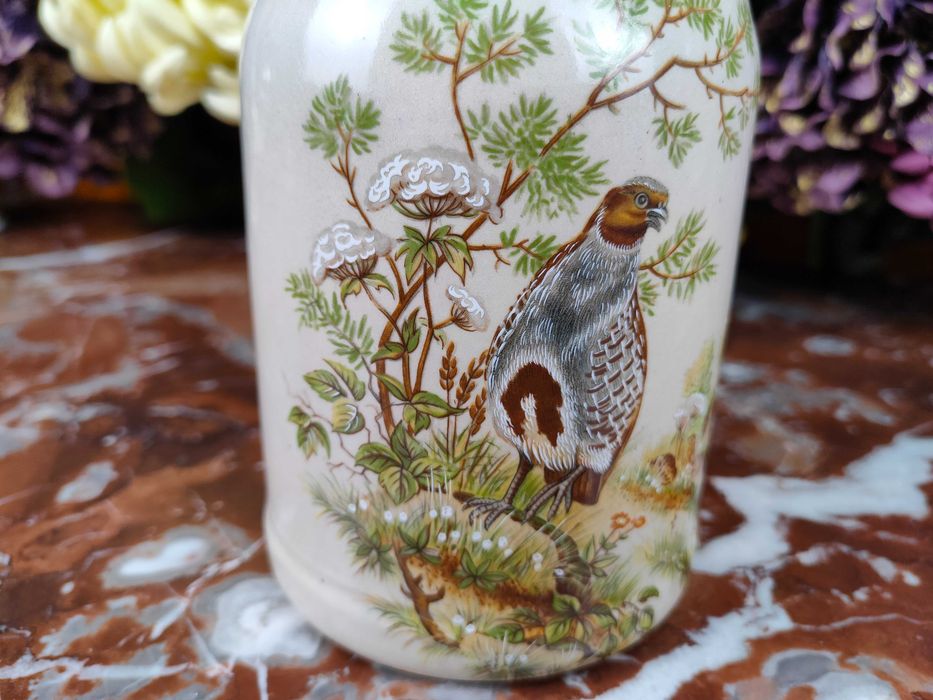 Ładny ceramiczny myśliwski kufel - Kuropatwa - 0,5 L