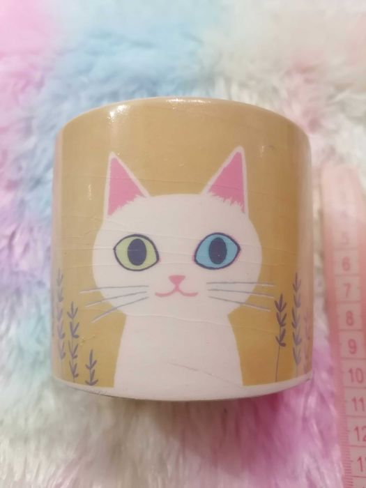 Doniczka, osłonka ceramiczna kotek