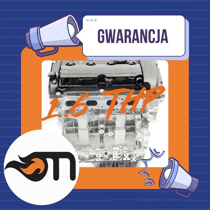 Silnik 1.6 THP 5FX  MONTAŻ | Gwarancja | Peugeot Citroen Mini