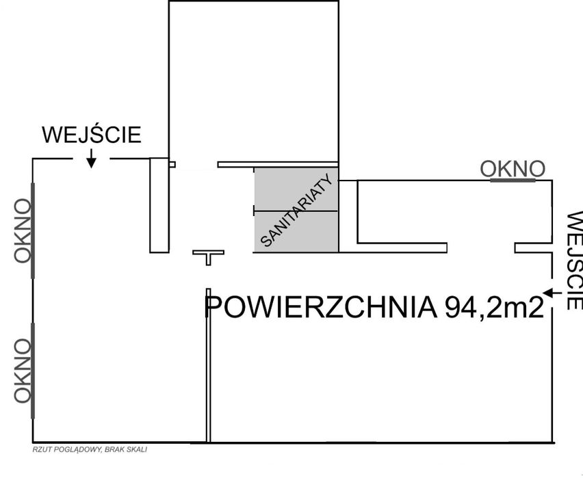 Do wynajęcia lokal biurowo-magazynowy 94 m2