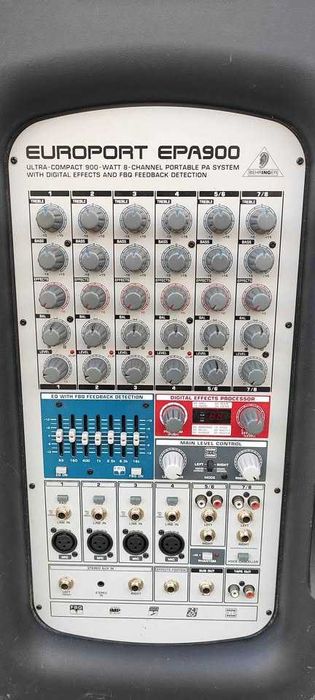 Sistema amplificado Behringer EPA900 900 watts bom funcionamento