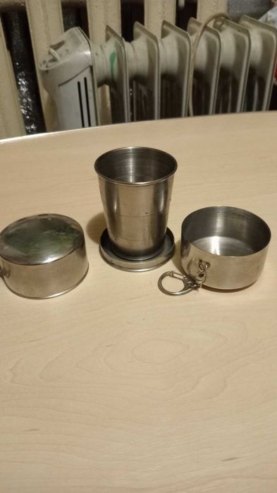 рюмки раскладные с пищевой нержавейки на 4 человека