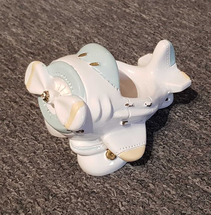 Samolot ceramiczny, figurka / pojemnik, USA