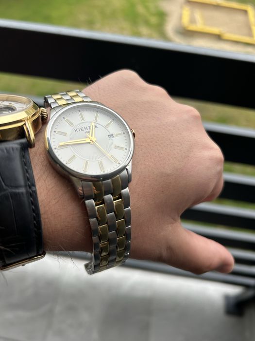 Piekny Zegarek Kienzele 1822 Stal/Gold/Piekny/Wys!