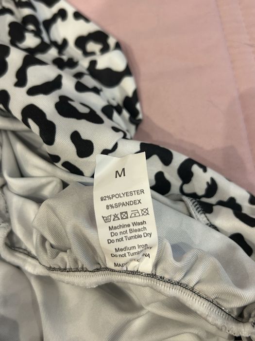 Спортивні лосини пуш-ап білий леопард . Розмвр М