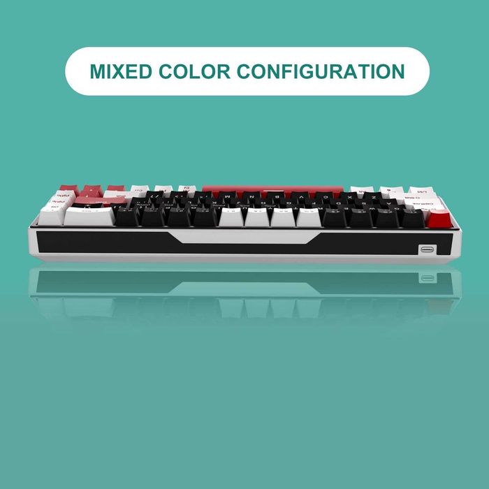 Mechaniczna klawiatura gamingowa SKY68 60% RED Switch LED Niebieski816