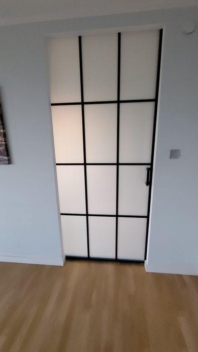 Drzwi szklane naścienne 100/250