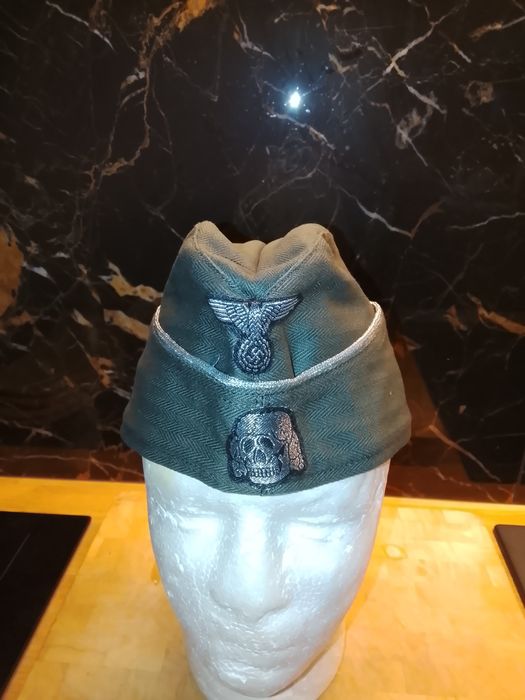 WW2 Niemiecka Czapka Oficerska Furażerka SS