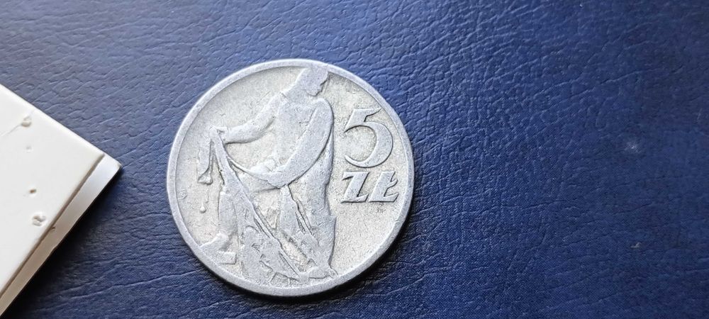 Stare monety Medal 5 zł 1958 Rybak PRL