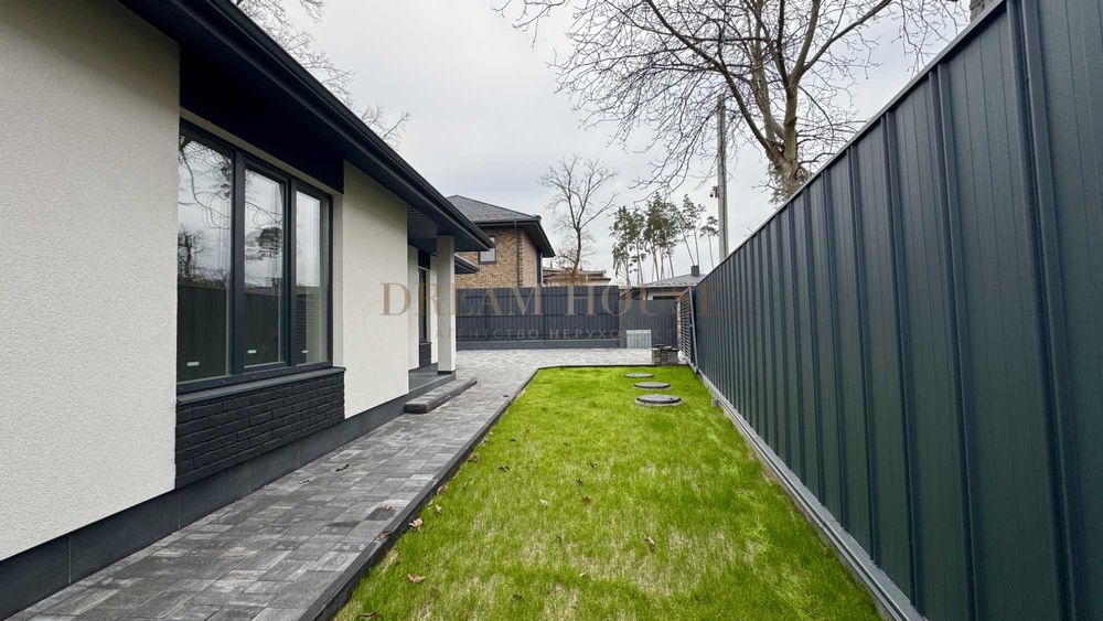 Одноповерховий будинок на 5 сотках у Бучі. Газове опалення