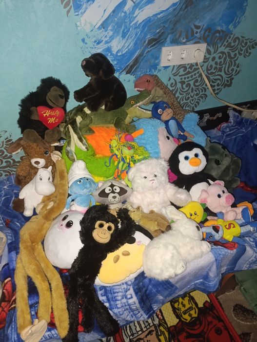 Лот баул мягких игрушек