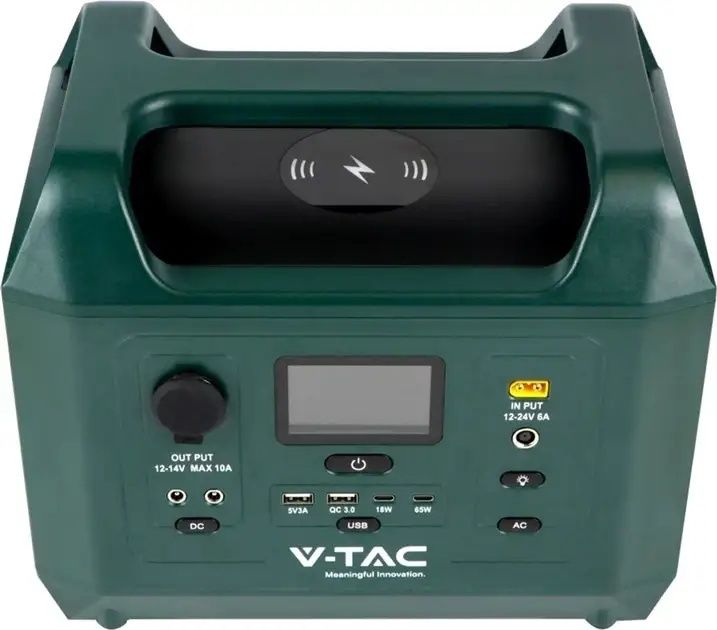 Зарядна станція V-TAC VT-606N/600Вт/576 Вт| год / LiFePO4 Зарядні стан