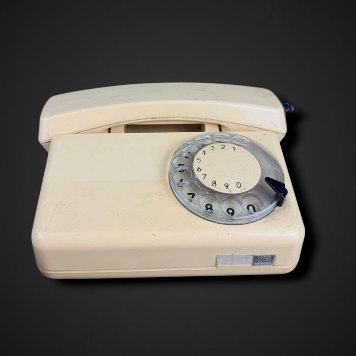 Telefon tarczowy Telkom PWT Tulipan z tworzywa kremowy b6/08177