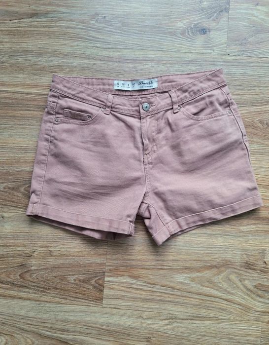 Śliczne różowe krótkie spodenki szorty 38 Denim Co bawełna