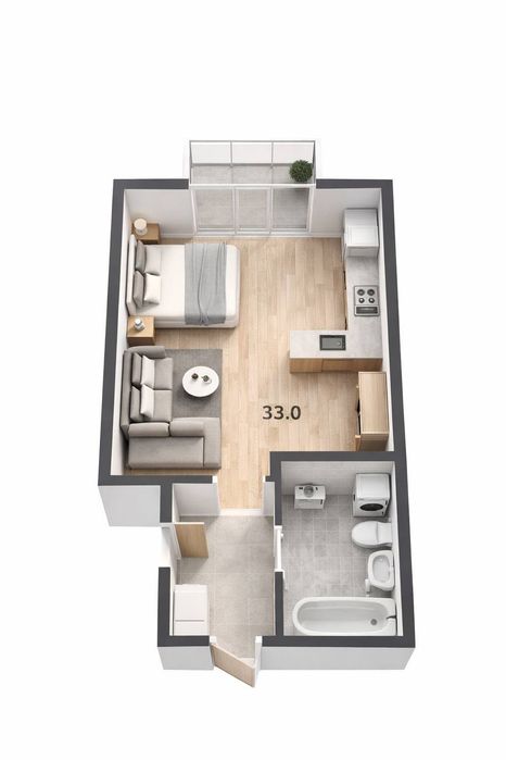 1к квартира в ЖК Marinist на 16 ст. Фонтана. Первая линия моря!