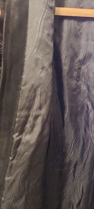 Розкішна норкова куртка. Натуральне хутро. XXXL. Чорна, поперечка.