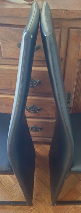 Cadeiras sala pretas