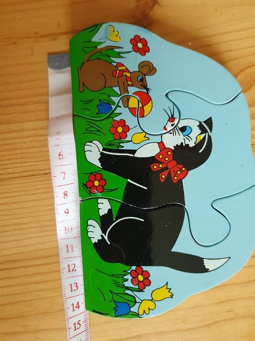 Układanka puzzle drewniane kot