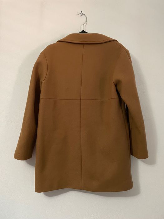 Sobretudo cor caramelo 75% lã