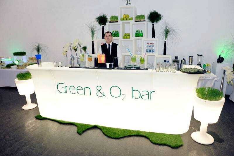 Balcão rgb com iluminação