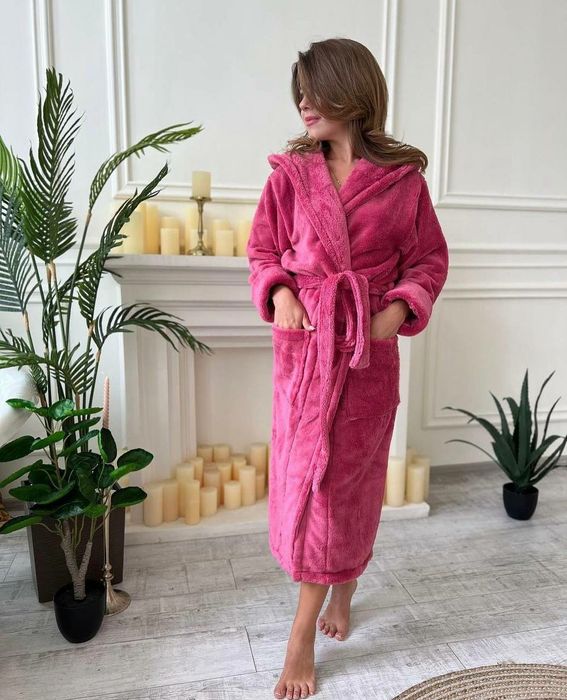 Махровий женский теплый халат Хит 2025 жіночий теплий гарний подарунок