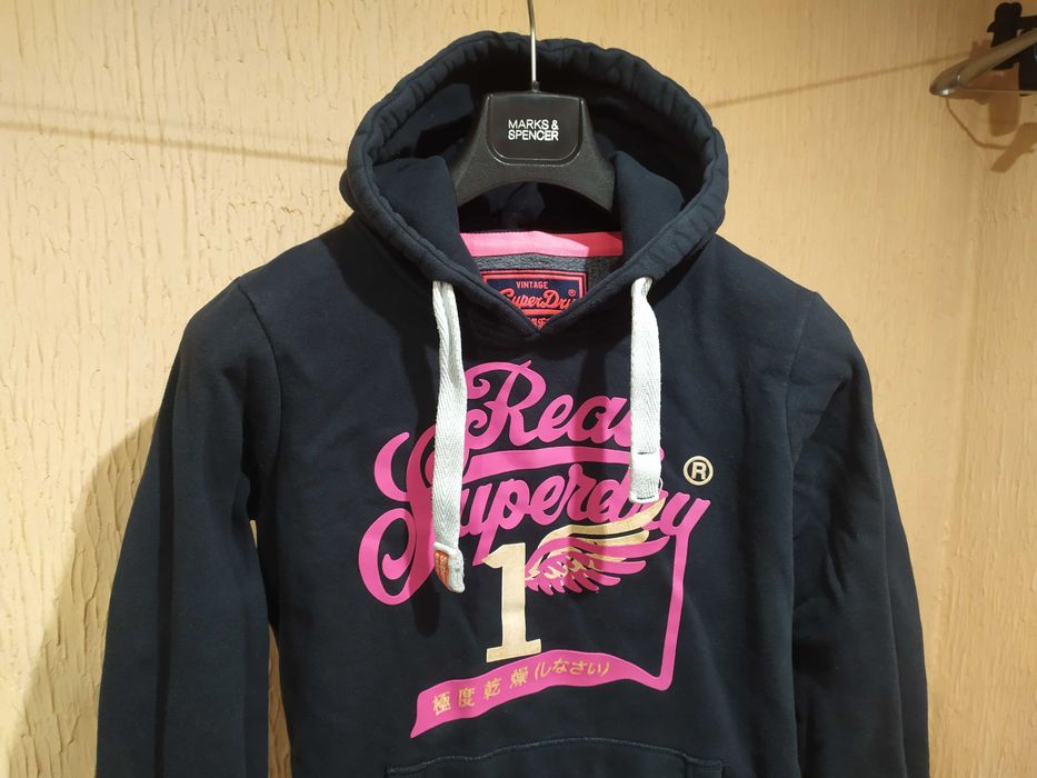 Superdry тёплая толстовка с капюшоном худи