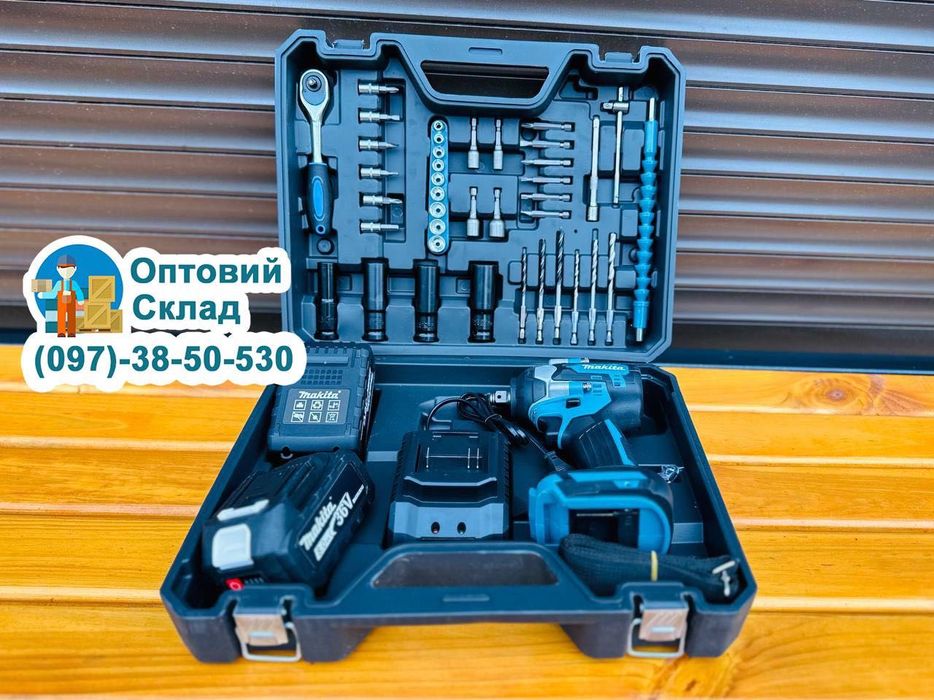 Акумуляторний Гайковерт Makita DTW500 Винтоверт з набором інструментів
