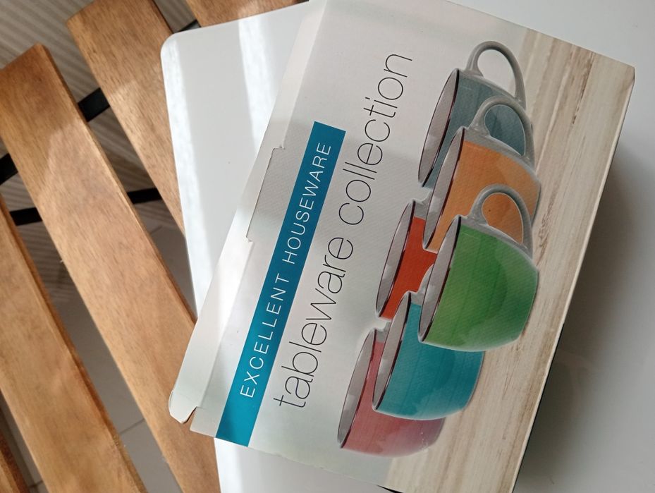 Conjunto 6 chavenas de porcelana coloridas | NOVAS