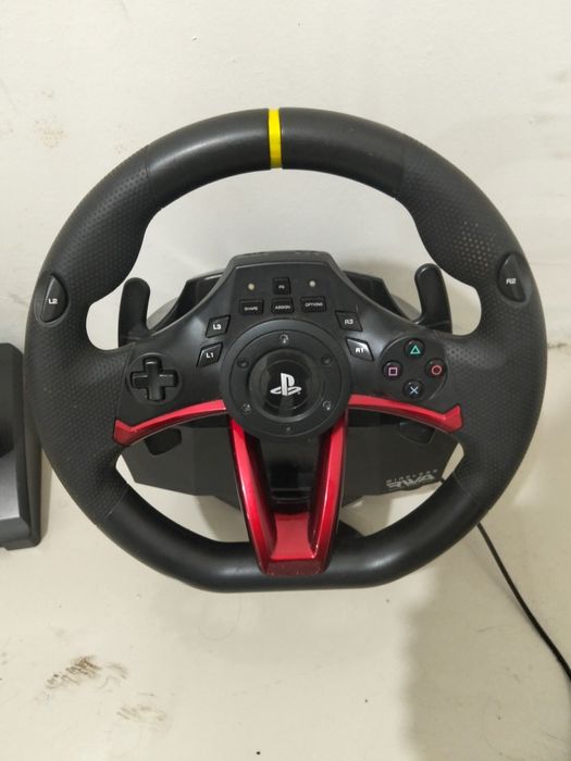 Volante HORI Racing Wheel APEX Wireless PS4 / PC + Pedais - Excelente Estado