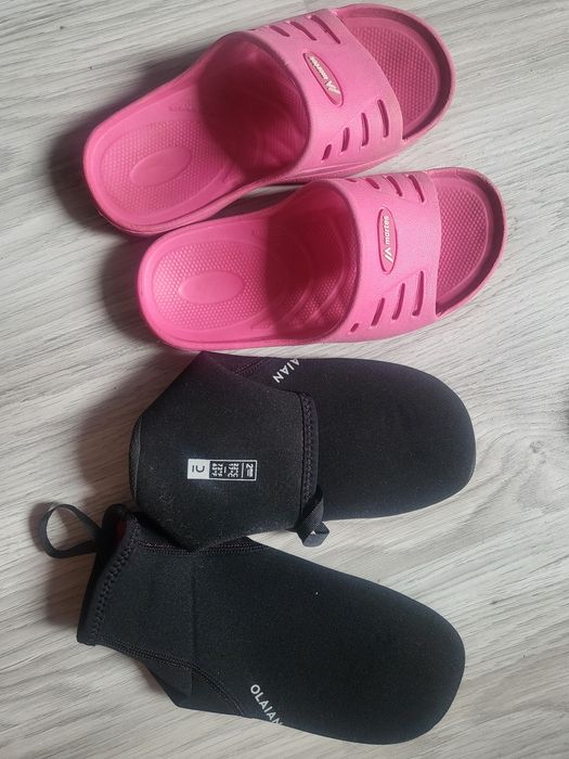29 martens klapki laczki/ olaian skarpety z neoprenu piankowe