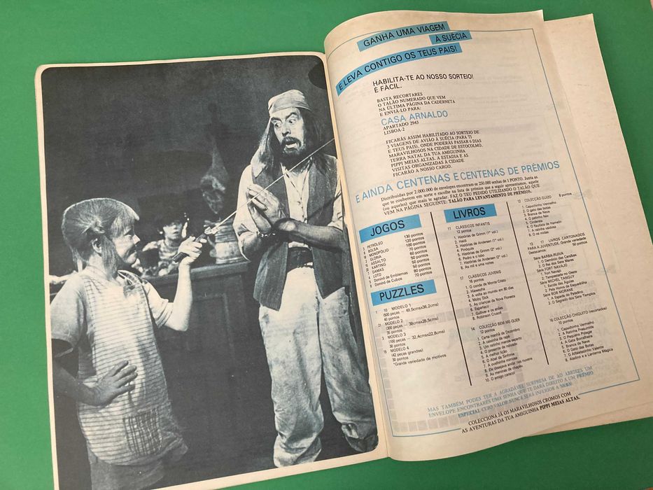 Caderneta Cromos Pippi Meias Altas Anos 70 Nova