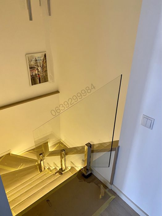 Скляні перила,вироби зі скла,сходи,балкони,тераси,дашки