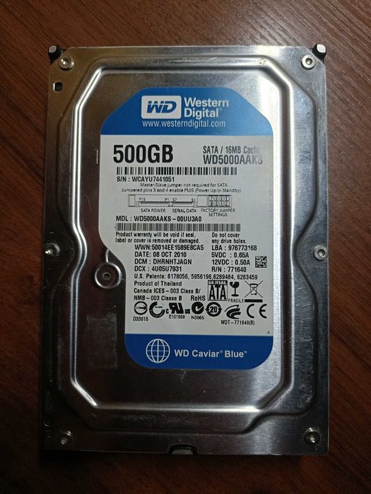 HDD Western Digital Blue 500gb