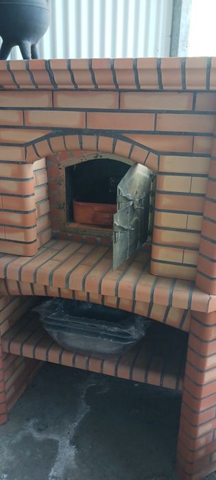 Churrasqueira com forno ,pio inox, fogao inox