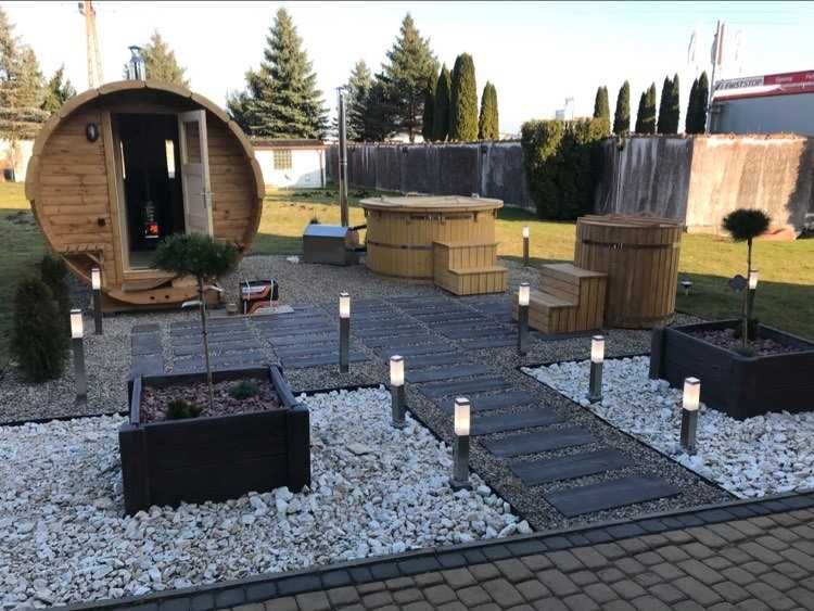 Sauna Beczka 300cm Garden Barrel Sauna Ogrodowa z Piecem - Producent !