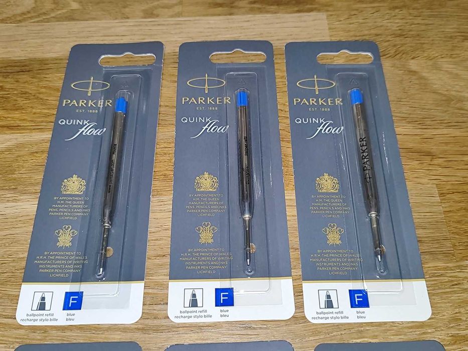 Parker Quinkflow 3 Sztuki Niebieskie 3 Sztuki Czarne Nowe Cena za 6szt