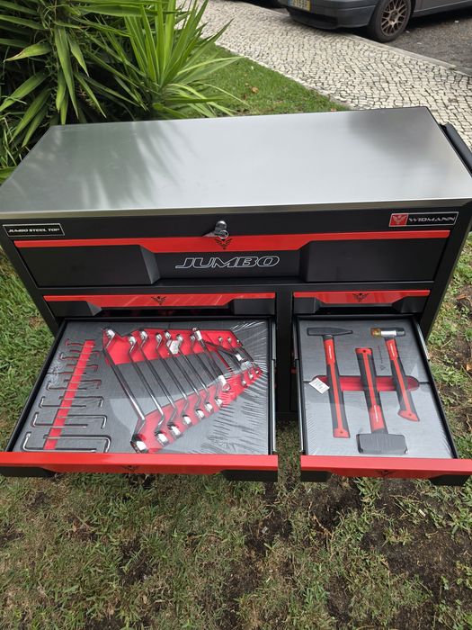 Carrinho de ferramentas XXXL 11 gavetas completas novo