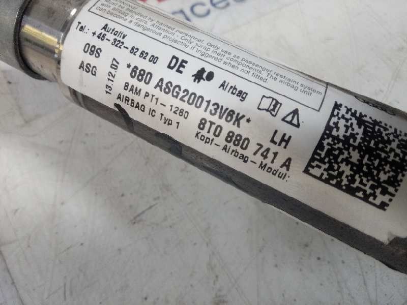 AIRBAG CORTINA FRONTAL ESQUERDO AUDI A5 2008 -8T0880741A